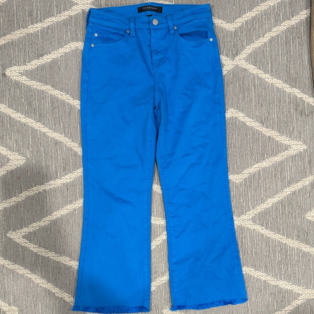 New Liverpool Vivid Blue Wide Leg Jeans 28/6